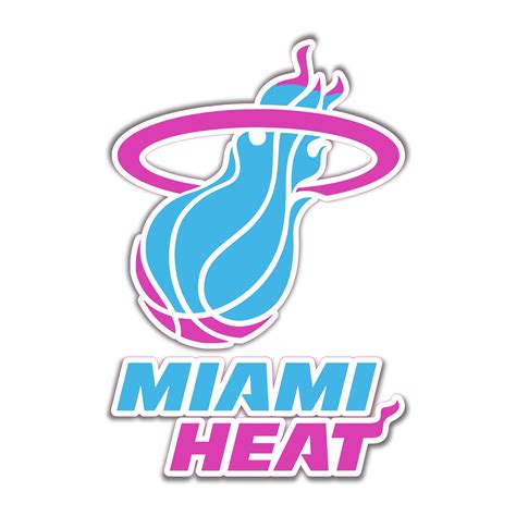 Miami Heat Blue And Pink Basketball With Name Temporary Tattoo