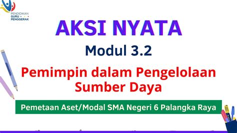 Aksi Nyata Modul 3 2 Pemimpin Dalam Pengelolaan Sumber Daya