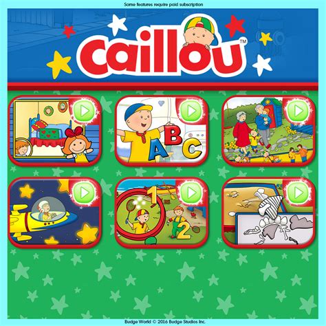 NEW APP! Budge World launches with a World of NEW Caillou games!