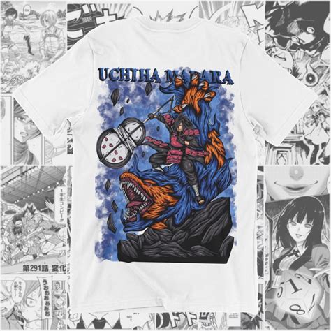 Jual Kaos Anime Uchiha Madara X Kurama Karakter Naruto Susano Baju