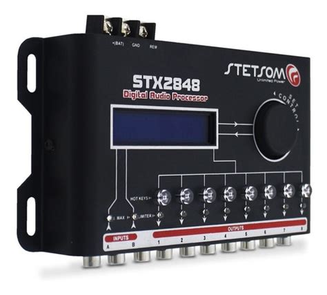 Processador Stetsom Stx 2848 8 Canais Automotivo Som Mesa