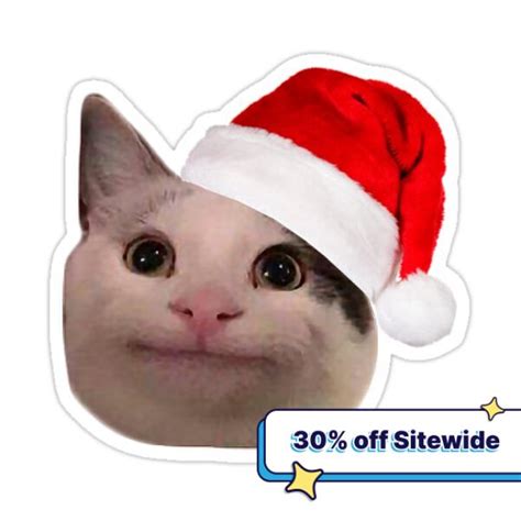 "christmas meme cat 6" Sticker for Sale by promisesarelies | Christmas ...