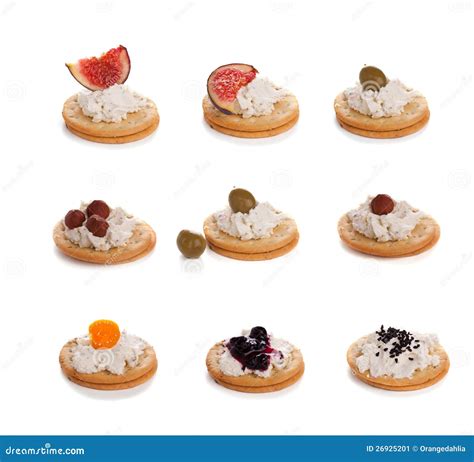 Cheese canapes stock image. Image of seeds, antipasti - 26925201