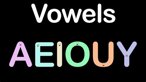 Vowels Song - YouTube