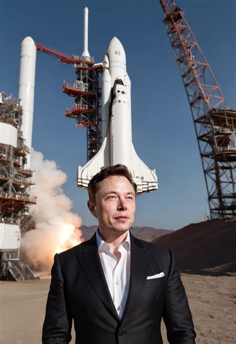 Color Photo Of Elon Musk A Visionary Entrepreneur And Ceo Of Spacex