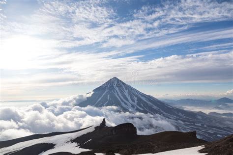 Koryaksky Volcano Kamchatka Peninsula Russia Stock Photo Image Of