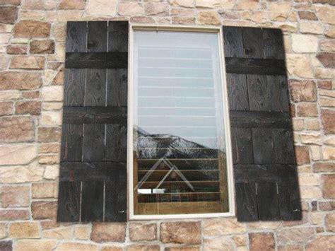 Rustic Farmhouse Style Shutters Rustic Farmhouse Window Shutters Wood ...