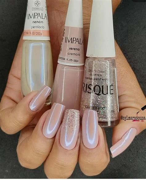 Kit Impala Serena Nenem E Granulado Rose Produto P Unhas Impala