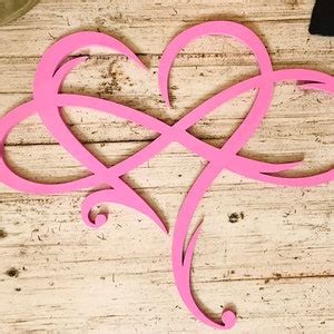 Infinity Heart Wood Sign Infinity Symbol Wall Art Love Infinity Sign