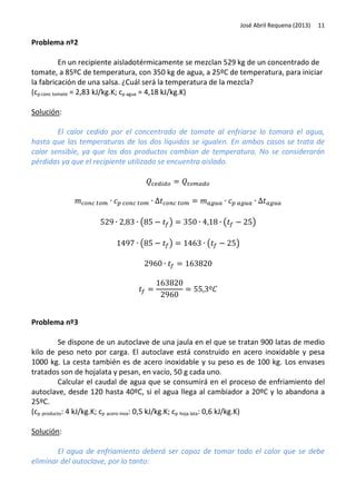 Problemas De Balances De Energia Pdf