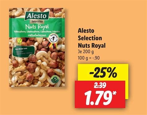 Alesto Selection Nuts Royal Je G Angebot Bei Lidl