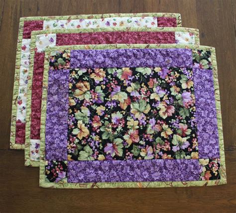 Quick And Easy Placemat Tutorial By Julie Cefalu The Crafty Quilter