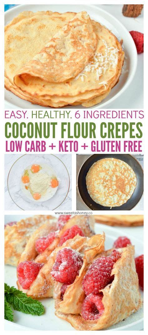 Coconut Flour Crepes Are Easy Low Carb Breakfast Or Desserts Crepes Perfect For Sweet Or Savory