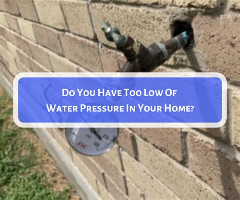 Low Water Pressure In Your Home Creekside Plumbing And Handyman Services