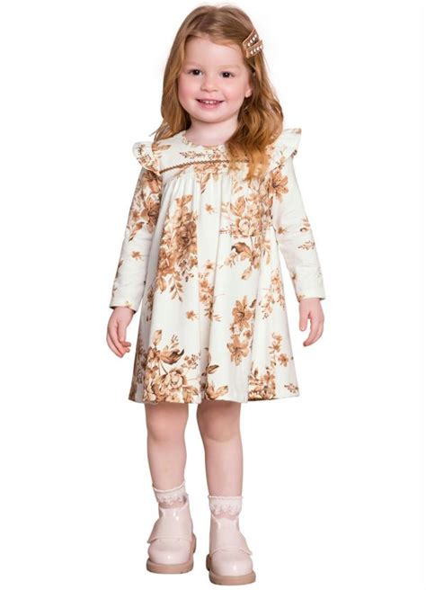 Vestido Infantil Branco Milon