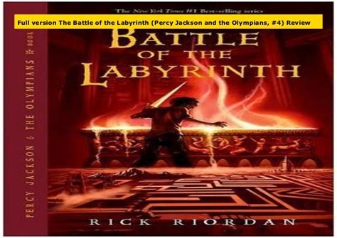 Full Version The Battle Of The Labyrinth Percy Jackson And The