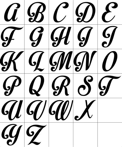 Fancy Letters Svg Hand Lettered Monogram Alphabet SVG364 58 OFF