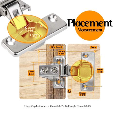 Soft Close Cabinet Hinges Pack Ravaver Full Overlay Frameless D