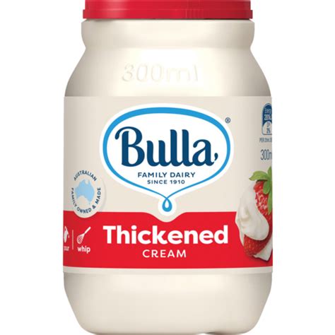 bulla thickened cream ml drakes  shopping woodcroft