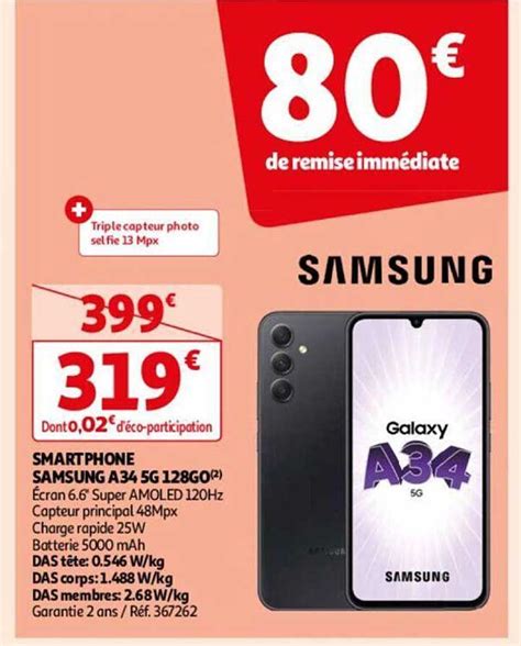 Promo Smartphone Samsung A G Go Chez Auchan Direct Icatalogue Fr