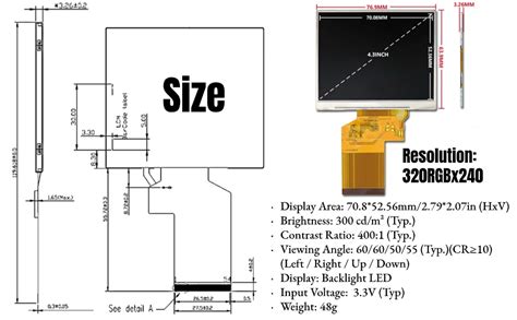 Amazon Hilitand LQ035NC111 LCD Display 3 5inch TFT RGB LCD