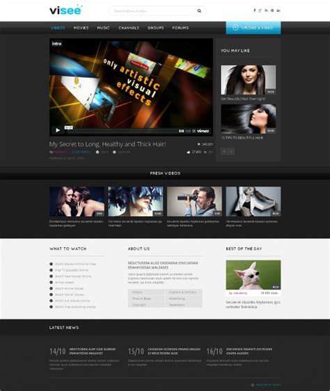 31+ Responsive Video Website Themes & Templates | Free & Premium Templates