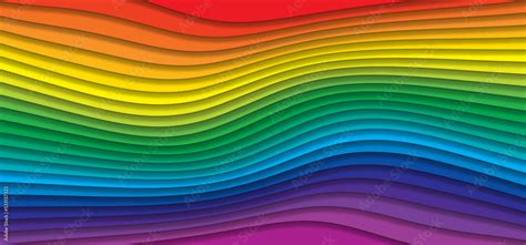 Cmyk Or Rgb Color Wheel Wave Rainbow Stripes Background Cyan Magenta