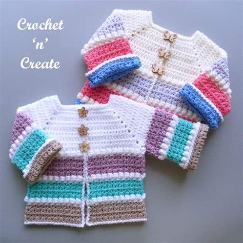 Bobble In Between Baby Cardigan Free Crochet Pattern On Crochet N