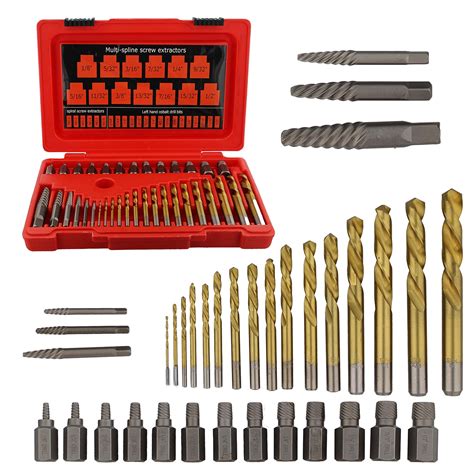 ABN Screw And Bolt Extractor Set Stripped Screw And Rounded Bolt