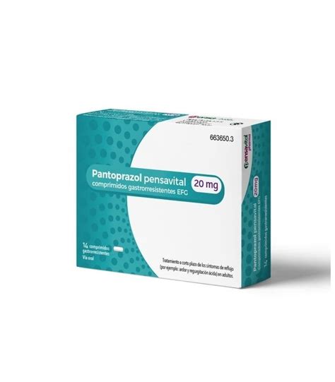 Pantoprazol Pensavital 20 Mg 14 Comprimidos Farmacia Online