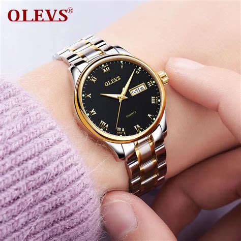 Buy Olevs Luminous Women Quartz Watches Gold Color