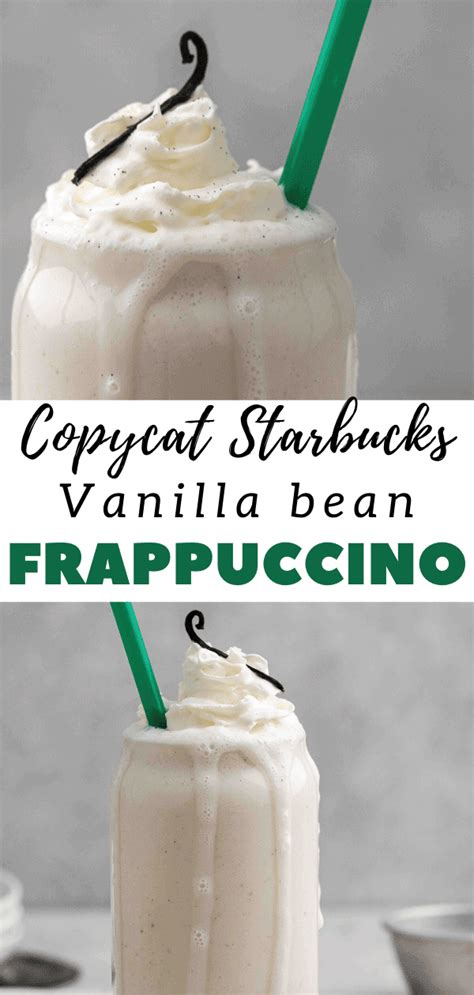 Starbucks Vanilla Bean Frappuccino with No Ice Cream - Lifestyle of a Foodie