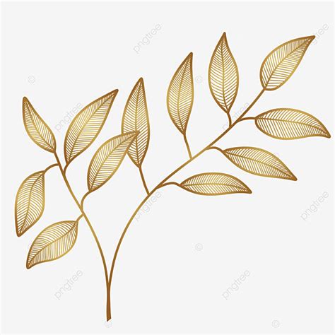 Gorgeous PNG Transparent Gorgeous Gold Leaf Abstract Golden Leave