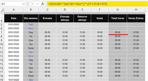 PLANILHA FOLHA DE PONTO NO EXCEL ExcelForever