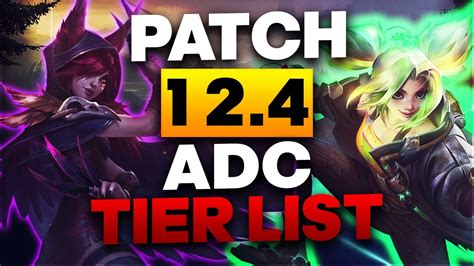 Updated Adc Tier List Patch 12 4 Time To Spam Xayah The Best Adcs