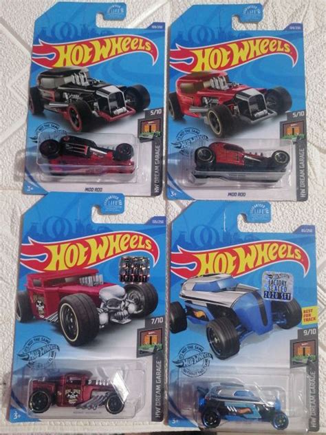 HOT WHEELS DREAM GARAGE MOD ROD MATTEL DREAM MOBILE BONE SHAKER RIP ROD TWIN MILL TWIN