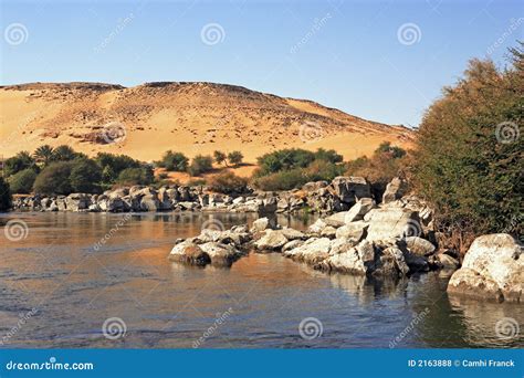 Cataract on the river nile stock photo. Image of destination - 2163888