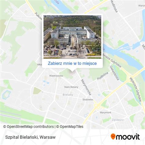 Jak dostać się do Szpital Bielański w Warsaw takimi środkami transportu