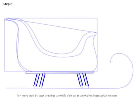 How To Draw Santa Sleigh Christmas Step By Step Drawingtutorials