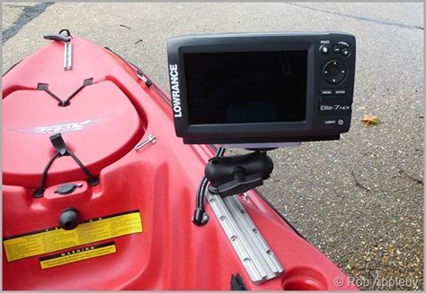 Lowrance Elite 7 HDI installation onto a Hobie Outback - Payne Outdoors