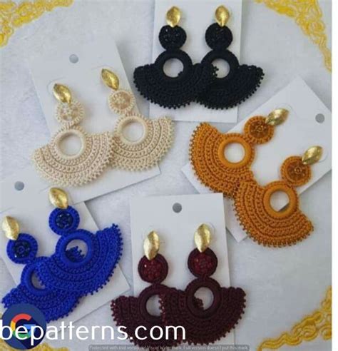 Free Elegant Crochet Earring Patterns Crochet Earrings Pattern