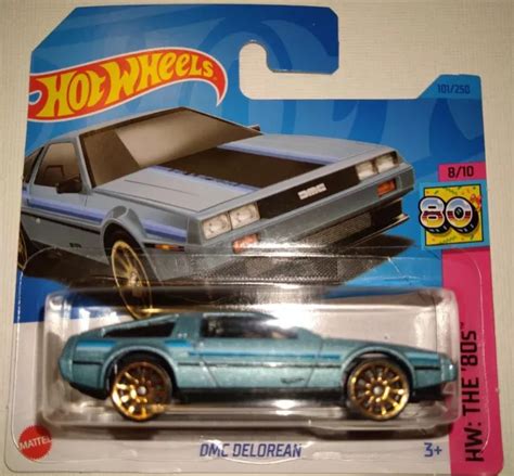 HOT WHEELS DMC Delorean HW The 80s 2023 8 10 101 250 Case F 2 99