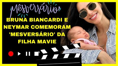 Bruna Biancardi E Neymar Comemoram Mesvers Rio Da Filha Mavie Youtube