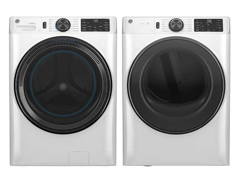 GE APPLIANCES 28'' Smart Front Load Washer & 7.8 cu. ft. Capacity Smart ...