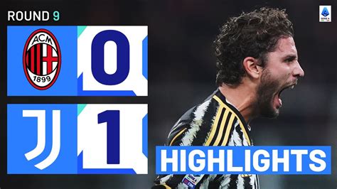 MILAN JUVENTUS 0 1 HIGHLIGHTS Locatelli Edges 10 Man Milan Serie