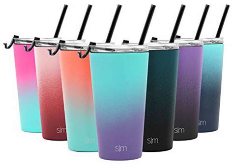 Getuscart Simple Modern Classic Insulated Tumbler With Straw And Flip