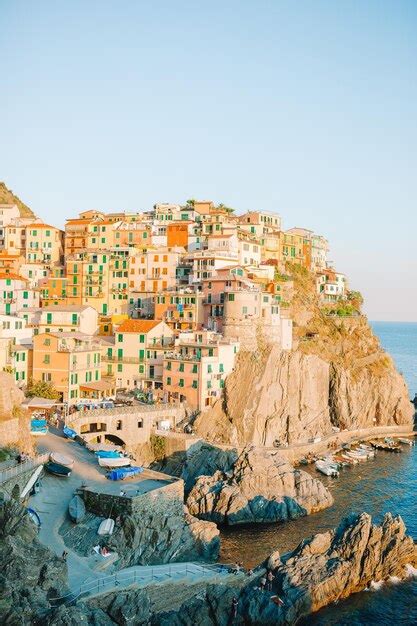 Premium Photo Amazing View Of The Beautiful Village Of Manarola In The Cinque Terre Reserve