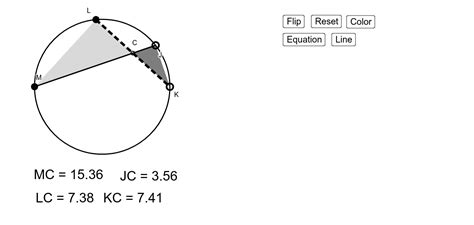 Circle Segment Relationships Secant Tangent And Chord Geogebra