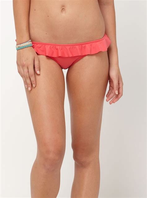 Surf Essentials Ruffle Bikini Bottoms Roxy