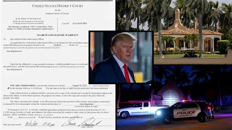 Whats In The Fbis Unsealed Mar A Lago Warrant